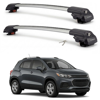 Roof Rack Cross Bars for Chevrolet Trax 2013-2022 Aluminum Silver Pair