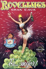 ✨ Póster publicitario vintage Rovellats Gran Cava - 24x36” - papel 200 gsm🗞️ alta resolución💎