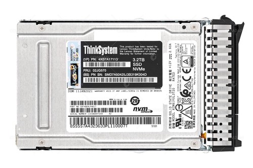 02JG570 LENOVO NVME SSD 3.2TB U.2 2.5" SFF PCIE GEN4 FOR THINKSYSTEM - Zdjęcie 3 z 7