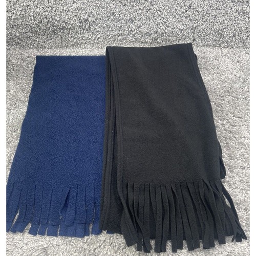 Schals dunkelblau & schwarz Konvolut Set warm kuschelig Outdoor 2er Pack Unisex