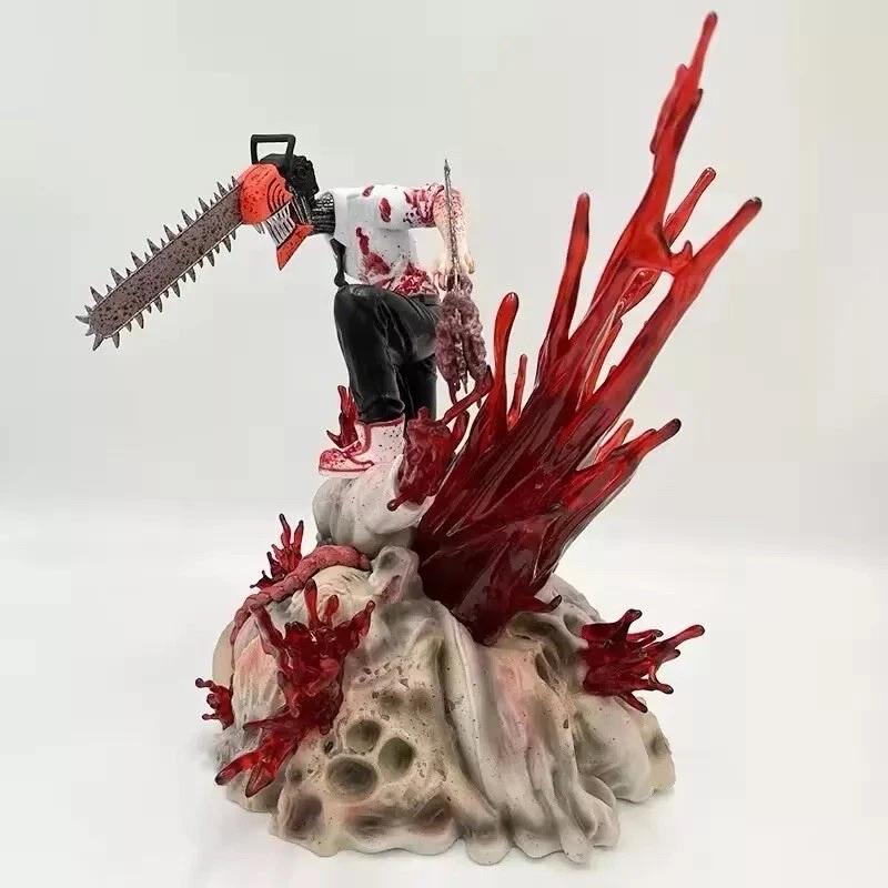Action Figure Chainsaw Man Statua Da Collezione 28cm Nuova Denji Anime Manga - Immagine 4 di 4
