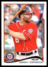 Danny Espinosa 2014 Topps #455 Nationals MLB READ FREE SHIPPING AutographDen