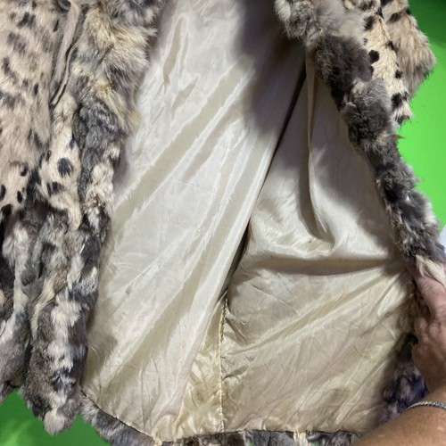 Rabbit Fur Coat Jacket Size M by Winners Circle NEW YORK & PARIS - Picture 11 of 19