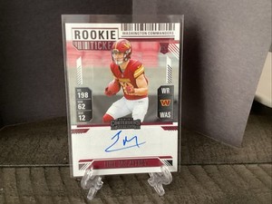 2024 Luke McCaffrey AUTO ROOKIE TICKET Panini Contenders No. 121 (RC)