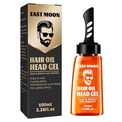 2 in 1 Men's Hair Wax Gel With Comb Long Lasting Fluffy Hair Styling Gel Tool AU - Picture 4 of 11