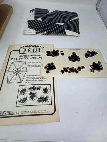Star Wars Vintage 1983 Kenner Battle Damaged Tie Fighter in Box NEW - Picture 8 of 19