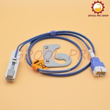 Factory Supplier 1m Nellcor 9pin Oximax Sensor Probe Adult Ear Clip Compatible