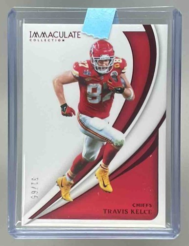 Travis Kelce 2024 Panini Immaculate #14 Red /65