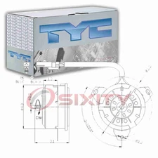 TYC Engine Cooling Fan Motor for 1999-2003 Jeep Grand Cherokee Belts Clutch  pz