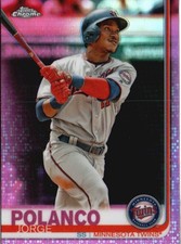 2019 Topps Chrome #81 Jorge Polanco Pink Refractor