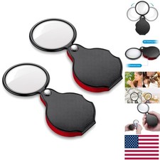 High Magnification Folding Magnifying Glass Set - Ideal for Reading  Hobbies