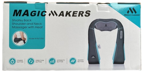 MAGIC MAKERS | SHIATSU RÜCKEN SCHULTER UND NACKEN MASSAGEGERÄT MIT WÄRME | M-BLT-050 - Bild 1 von 6