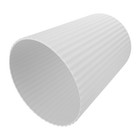  Plastic Trash Can: Round Waste Basket - Striped Garbage Bin White For Bathroom