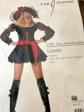 Leg Avenue Swashbuckler Pirate Captain Party Costume XL -New