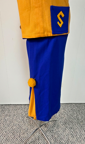 Vintage 1940er 1950er Kammgarn Wolle Wende Cheerleader Uniform Rock Weste Duo - Bild 7 von 16