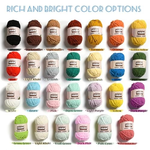 Plush Chenille Chunky Crochet Yarn - Baby Yarn for Crocheting Soft Light Coffee - Picture 5 of 7