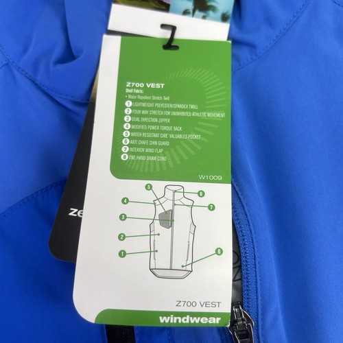 Zero Restriction Z700 Full Zip Golf Vest NWT Mens M In Blue Grass - Picture 9 of 16