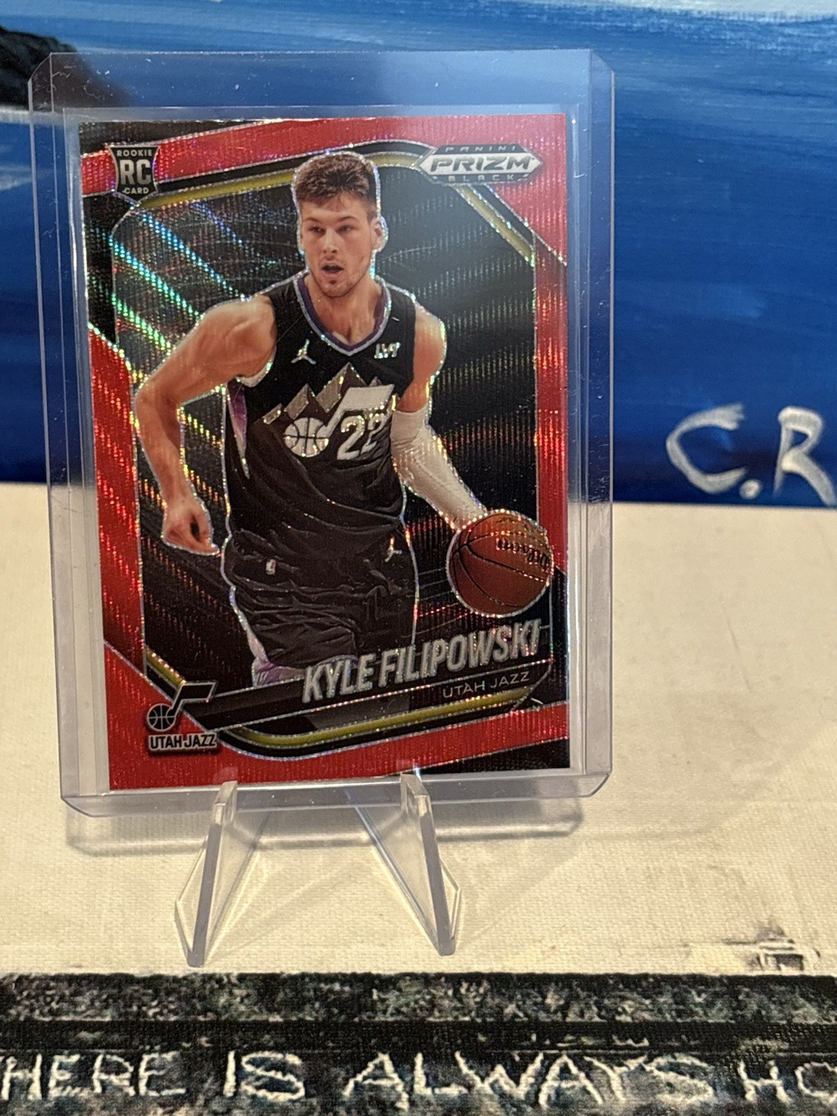 KYLE FILIPOWSKI RC 2024-25 Panini Prizm Black Ruby Wave Prizm #125 Jazz
