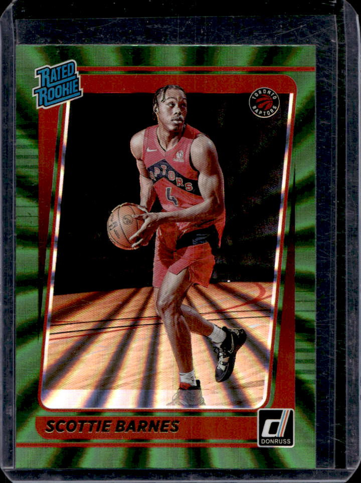 2021-22 Donruss Scottie Barnes Holo Green Laser RC #236