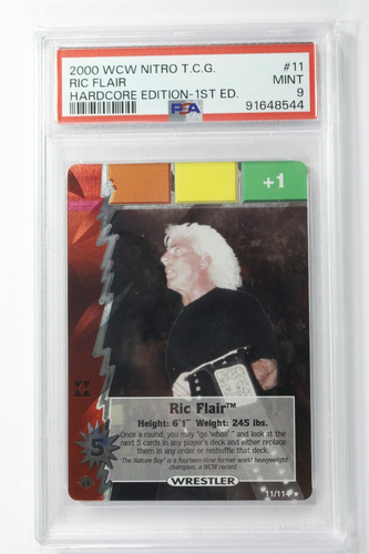 WCW Nitro Hardcore TCG CCG 1st Edition Ric Flair #11 PSA 9 Mint Ultra Rare - Bild 1 von 2