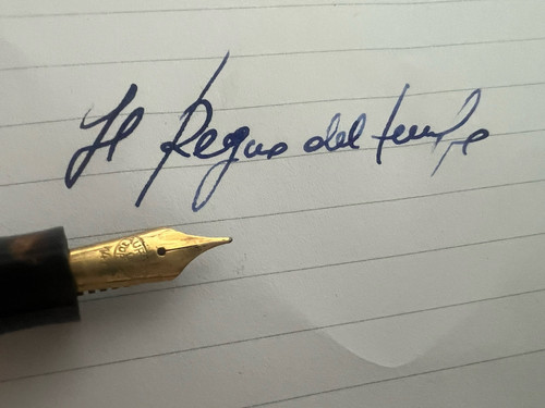 Aurora Stylo-Plume Stylo à Plume Celluloid Mickey Stylo Plume Or Vintage 30 - Photo 8 sur 12