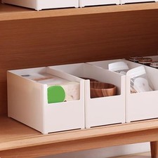 Plastic Open Front Organizer Bin Drawer Design Stackable Storage Bins Kitchen