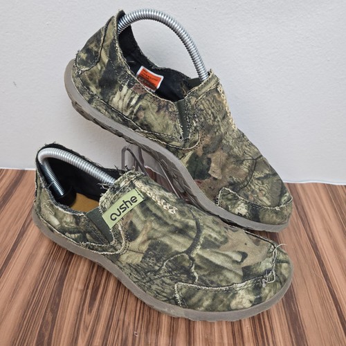 Cushe M Slipper Mossy Oak Freizeit Komfort Slipper Schlappen Braun/Tarnmuster Herren Größe 9