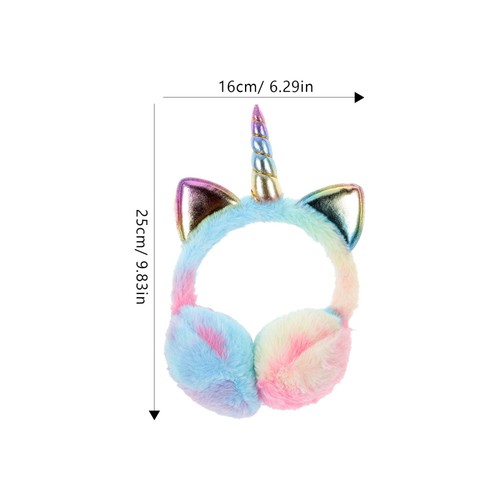 Warm Earmuffs Child Miss Headbands for Winter Unicorn Cute Women - Imagen 7 de 12