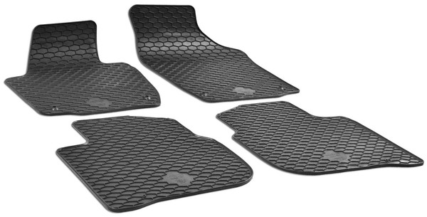 Gummimatten Passend FüR Seat Toledo Iv, 2005-2012, FußMatten Auto-Matten Gummi-image