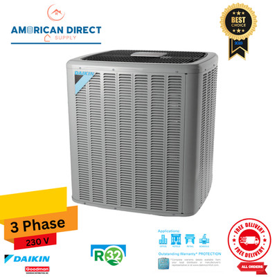 4 Ton Daikin Heat Pump Split Condenser 14.3 SEER 16.4 IEER 3-Phase 230V R32
