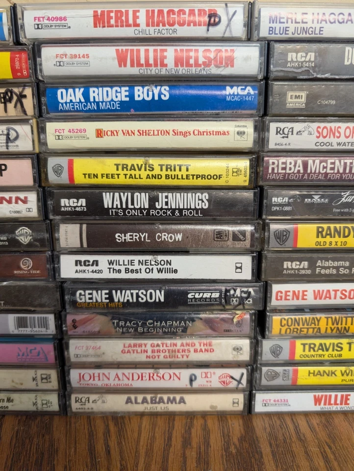 Lot of 65 Cassette Tapes Country Music 70s 80s 90s - Garth Brooks, Travis Tritt Foto 4 de 4