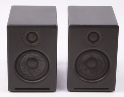Audioengine 2  Speakers Left And Right,  Black, Wired As Is READ