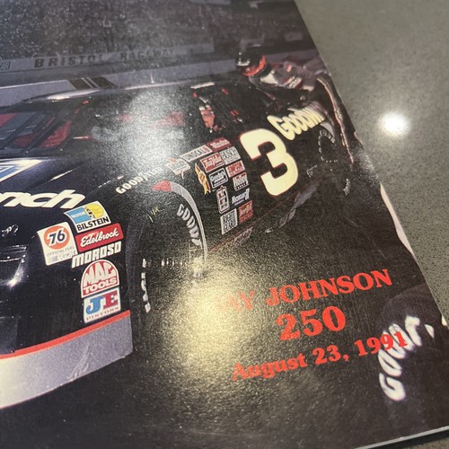 NASCAR Bristol Motor Speedway Bud 500 23 agosto 1991 programma souvenir vintage - Foto 3 di 7