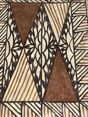 New VTG Museum Quality Handmade Polynesian Bark TAPA Cloth 17.5