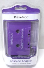 New/Sealed Prime Audio Cassette to 3.5 MM Auxillary Cable Tape Adapter