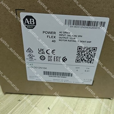 Brand New AB 22B-D012N104 SER A POWERFLEX 40 AC DRIVE 7.5 HP UPS Shipping