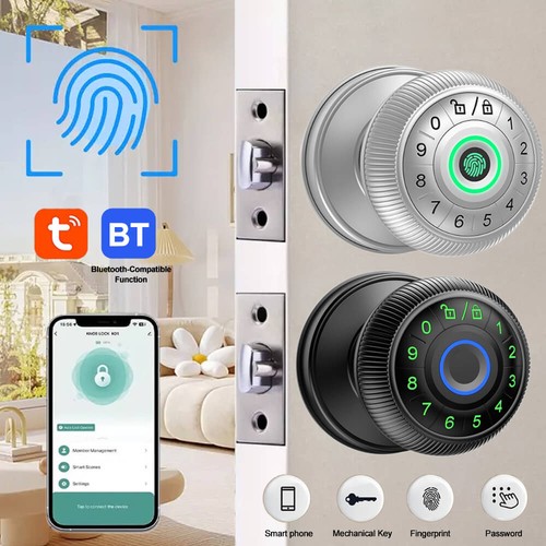 Tuya APP Smart Security Door Locking desbloquear contraseña y bloqueo de huellas dactilares, - Imagen 2 de 16