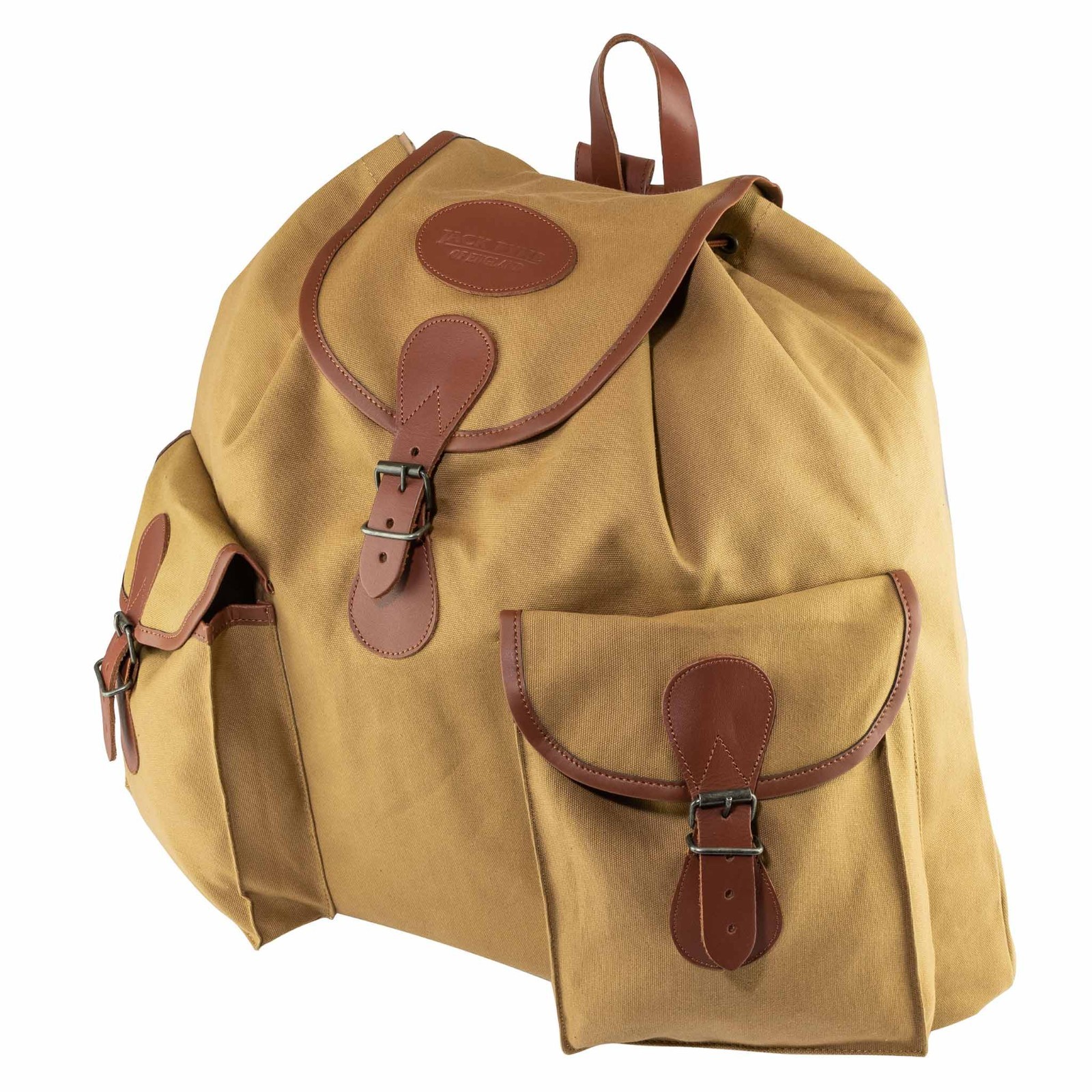 Jack Pyke Roe Sack Rucksack 40L Fawn Cotton Canvas Hunting Shooting Backpack