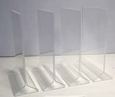 4 Pack 5"W x 7"H Sign Holder Top Load Double Sided Countertop Uline S15654 HM546