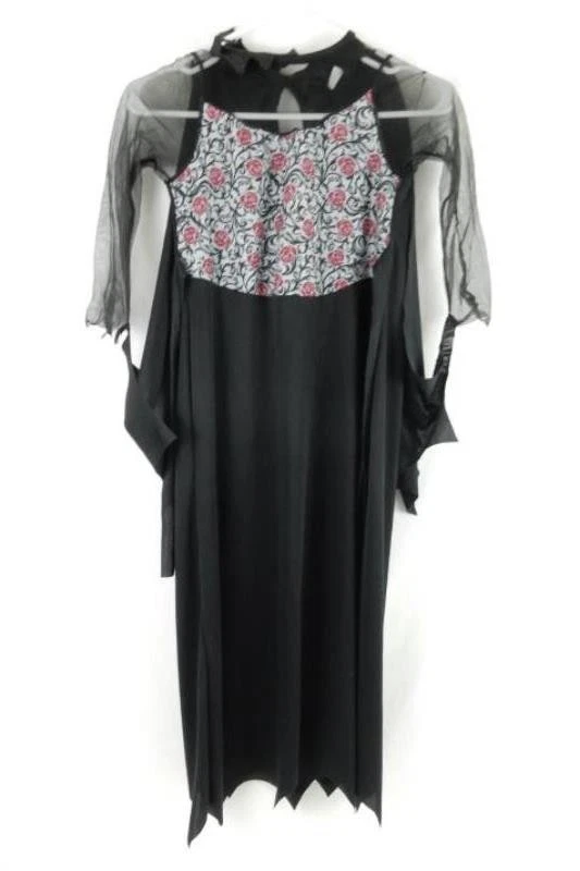 Disguise The Limit Gothic Dress Costume Kids 7-10 with Wig Halloween Fun - Image 2 of 4