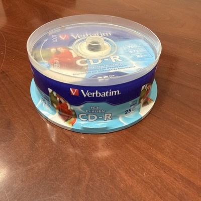Verbatim 52x Cd-r Media - 700mb - 120mm Standard - 25 Pack Spindle (96189)