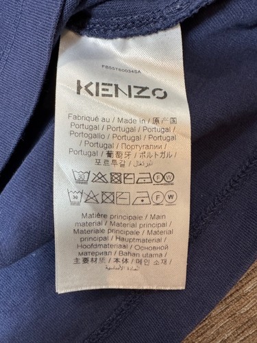 KENZO Mens T-Shirt Navy Blue Size Medium Excellent Condition - Picture 8 of 15