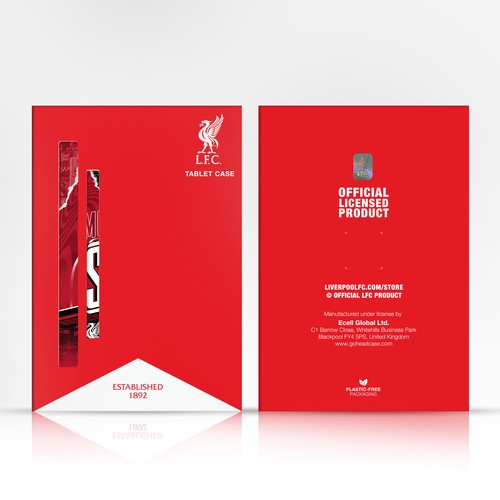 LIVERPOOL FC LFC LIVER BIRD YNWA PU LEATHER BOOK WALLET CASE FOR APPLE iPAD - Picture 6 of 22