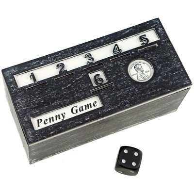 Fun Board Game Works with Coines Drop Game Wood Box for 2-6 Players Premium Vers