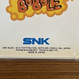 Puzzle Bobble (Neo Geo CD, ENG) SNK 1994 – Rare English Version – NGCD-083E