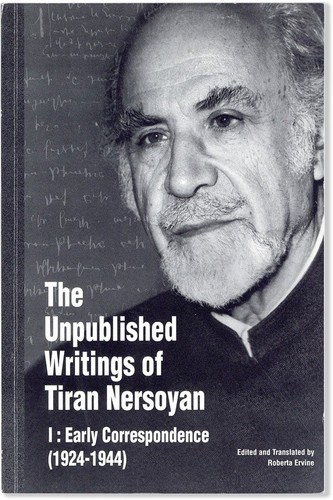 Nersoyan UNPUBLISHED WRITINGS v.1: EARLY CORRESPONDENCE 1st ed 2002 Armenian