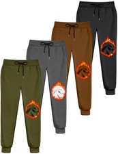 Boys Sweatpants Fleece Jogger Pants Soccer Basketball Gym Active Track Pants ...