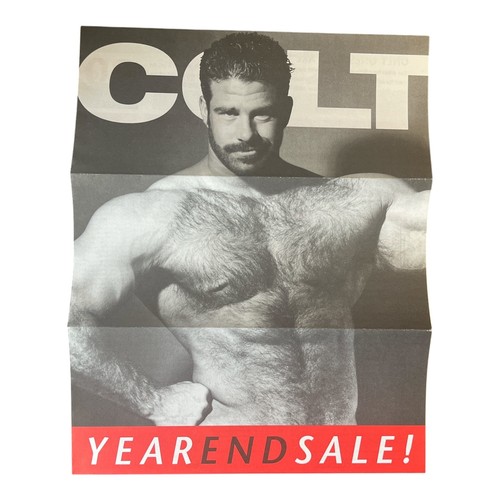 Vintage Colt Studio Year End Sale! Half Tri-Fold Brochure 1998-1999 Gay Interest