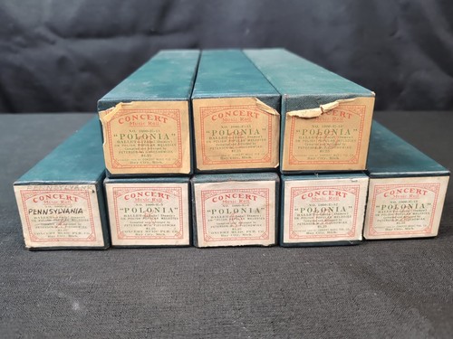 8 rollos de piano de música de concierto vintage "Polonia" Bay City MI - Imagen 1 de 12