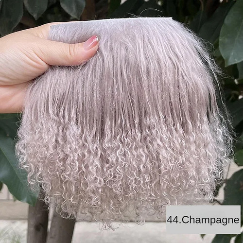 Kit de cabello rizado mohair tibetano puro para muñecas renacidas estilo térmico seguro F4 - Imagen 14 de 36